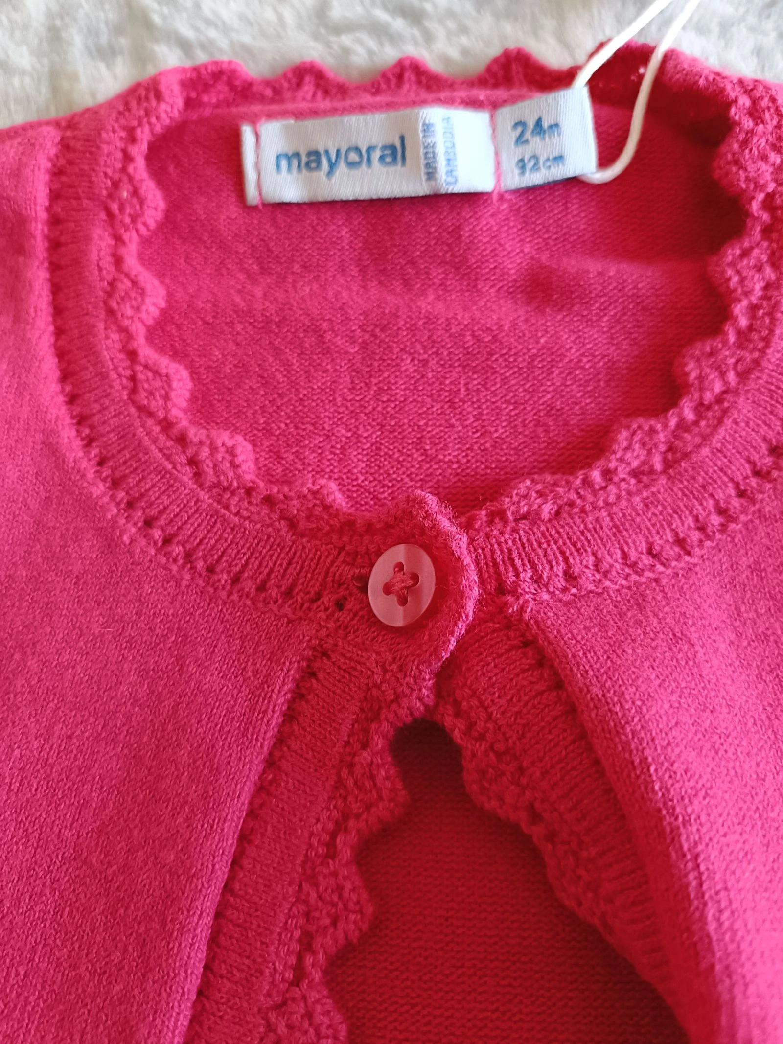 Gilet/boléro Mayoral fuchsia taille 92 – photo 5
